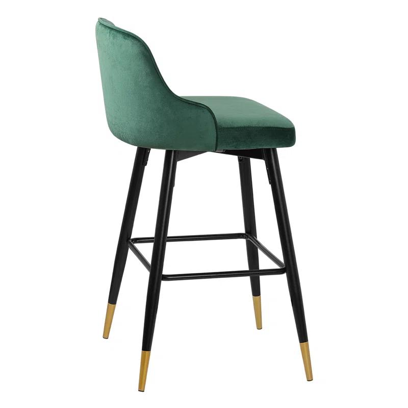 Swivel Velvet Upholstered Counter & Bar Stool (Set of 2)