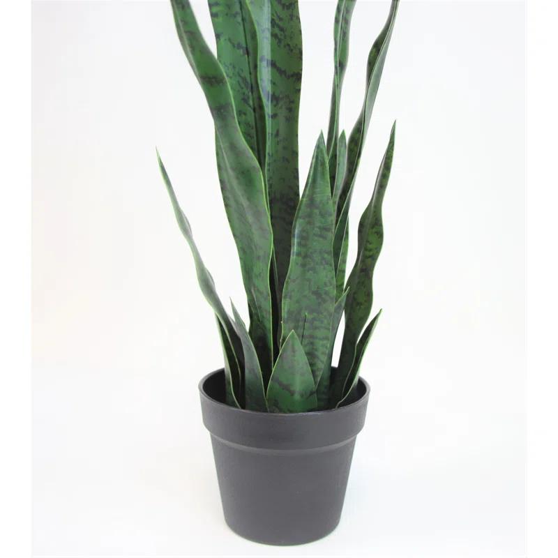 Primrue Faux Snake Plant (Sansevieria) Tree in Pot Liner