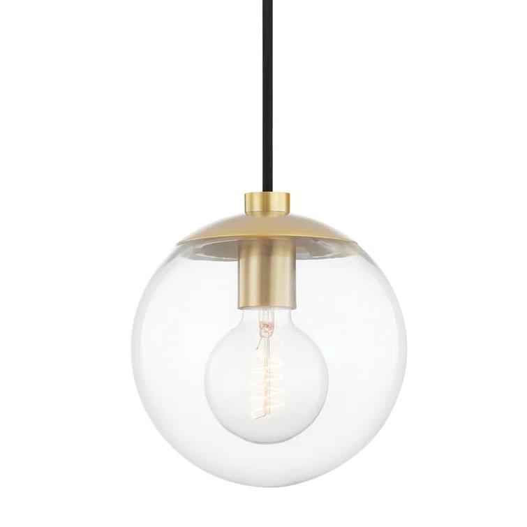 Lia Pendant Light - Clear / 1 Light / Polished Nickel