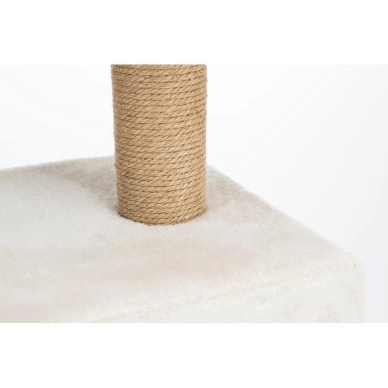 TRIXIE Federico 56" Cat Tower, 4-Level Cat Tree, Sisal Cat Scratching Posts, Plush Condo Platforms Hammock Cat Toy