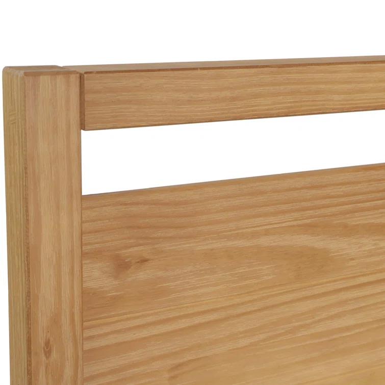 Loft Solid Wood Panel Bed