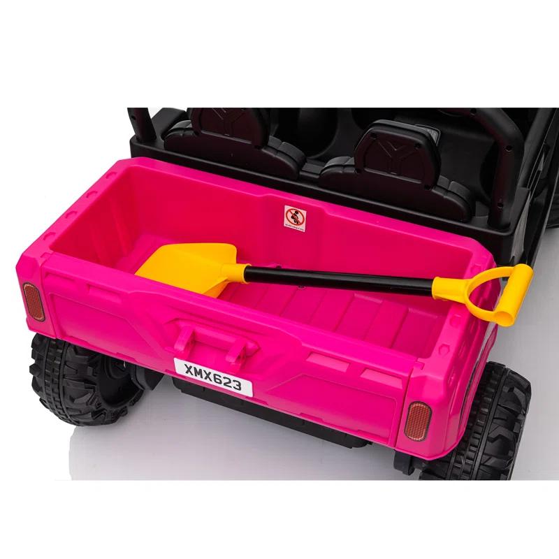 Himimi Delia Himimi 24 Voltage  Ride On Dump Truck, 2 Seater Kids UTV with Electric Dump Bed, Remote Control