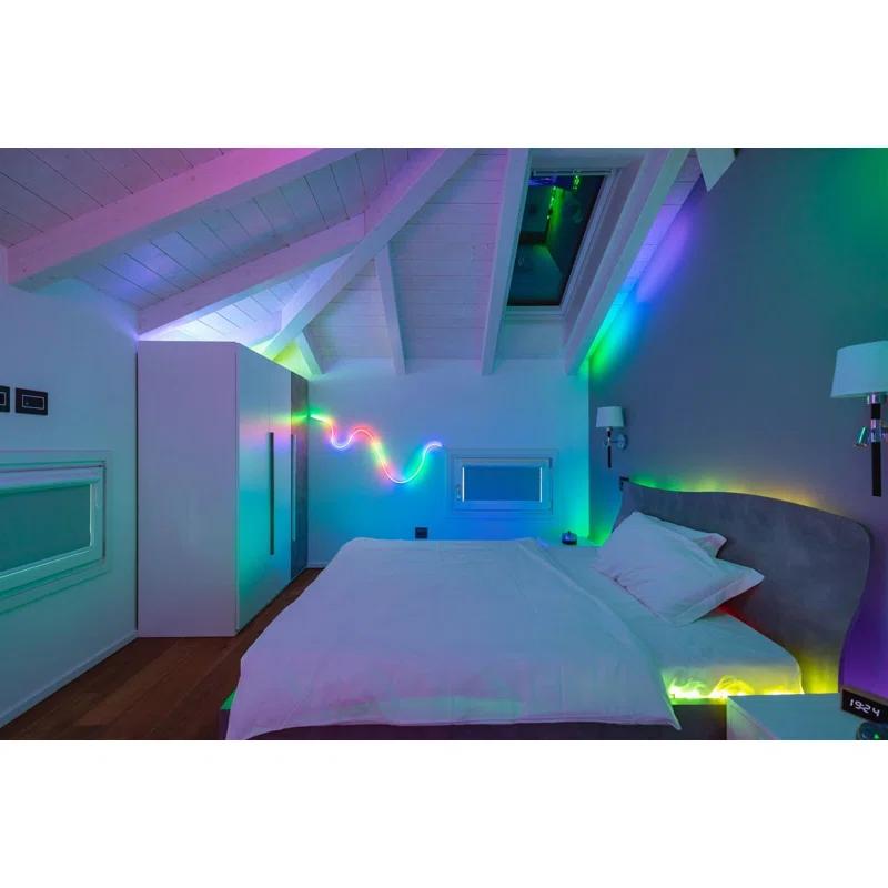 Twinkly Twinkly 5 Ft Adhesive Magnetic Multicolor Indoor Line Light Strip Extension Kit