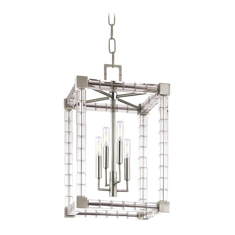 Hudson Valley Lighting Alpine 4 - Light Dimmable Square / Rectangle Chandelier