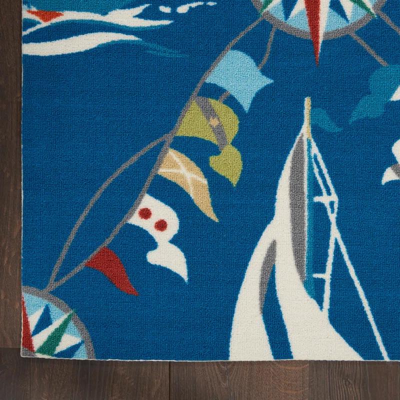 Waverly Navy Outdoor Area Rug