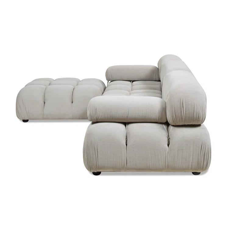 Sigma 4 - Piece Modular Upholstered Reversible L-Sectional