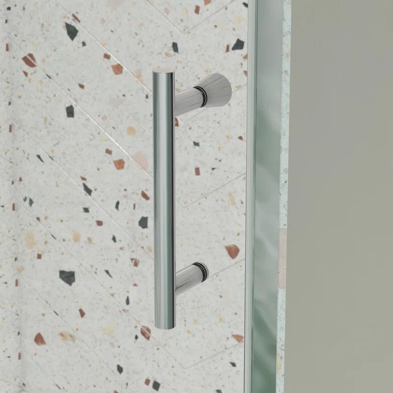 RAY'S RUGS & FLOORING LLC 12RRFR142461LTS 38-42" W x 71" H Pivot Frame Sliding Shower Door with 6mm Tempered Glass