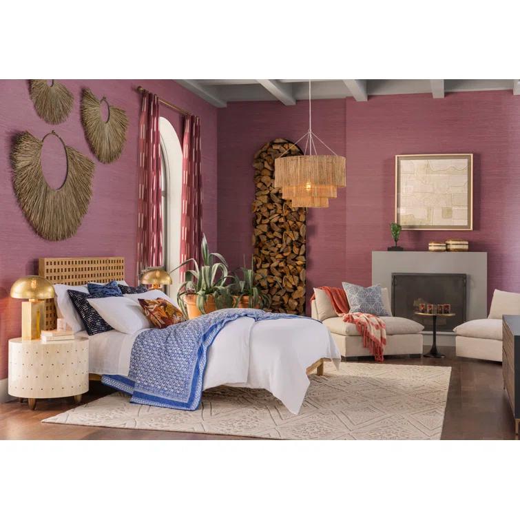 Noir Quinnton Solid Wood Slat Bed