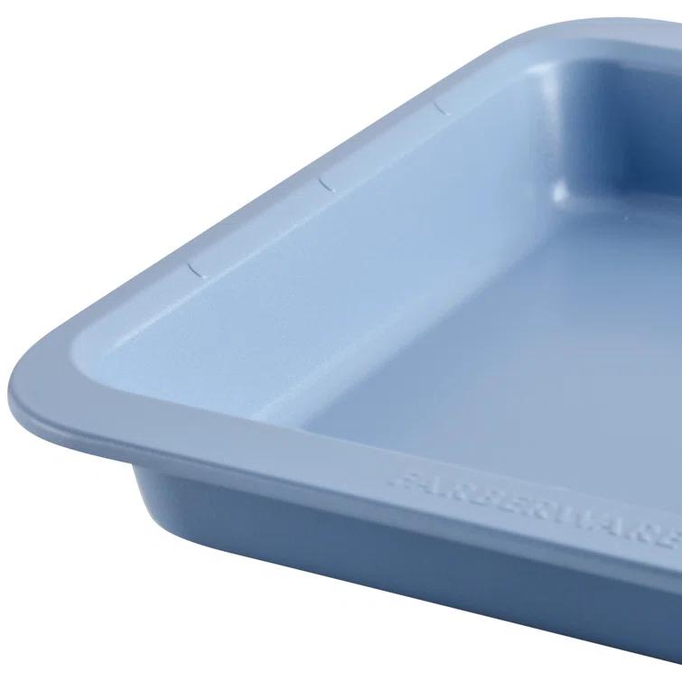Farberware Farberware Easy Solutions Nonstick Bakeware Square Cake Pan, 9 Inch, Blue