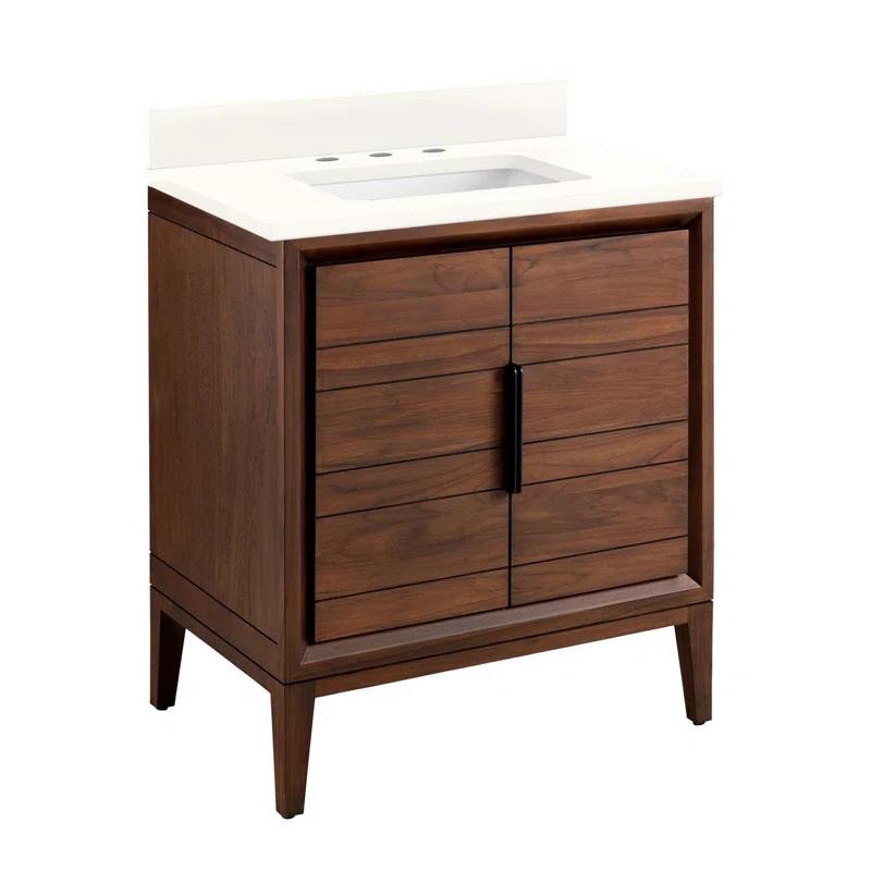 30" Aliso Single Bathroom Vanity Set with Rectangular Undermount Sink