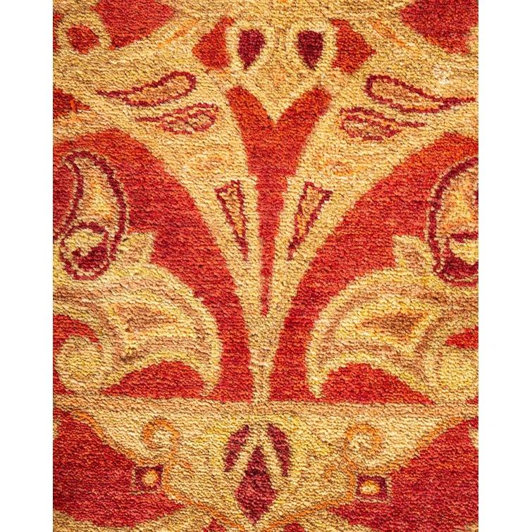 The Twillery Co.® Keenan One-Of-A-Kind Hand-Knotted Area Rug - Rust, 10'3" x 14'9"