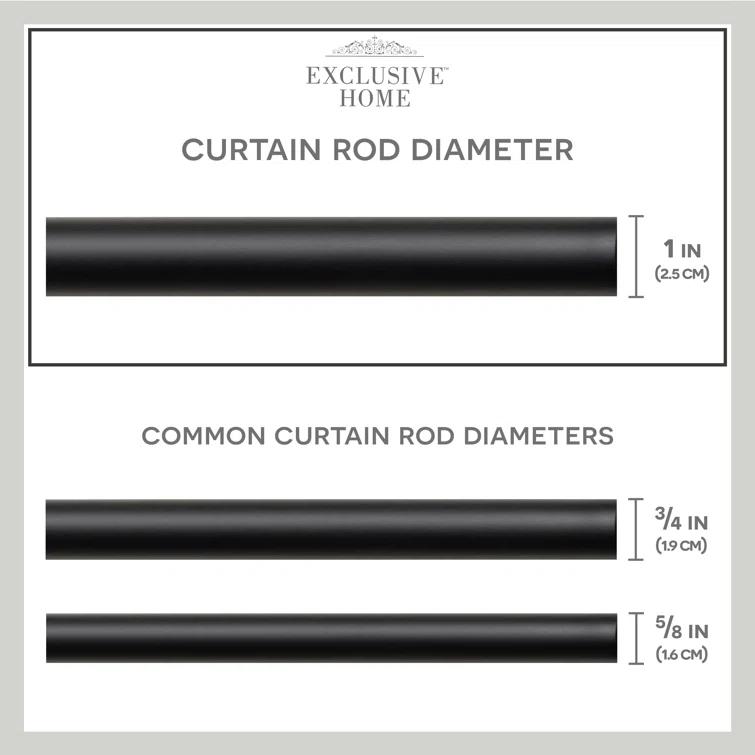 Amalgamated Textiles Adjustable Single Curtain Rod