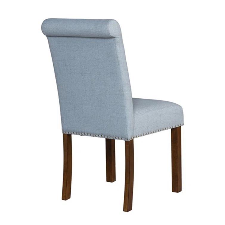 510 Design Aubrey Upholstered Dining Chairs with Silver Nailhead Trim - Set of 2 - Natural (Set of 2)