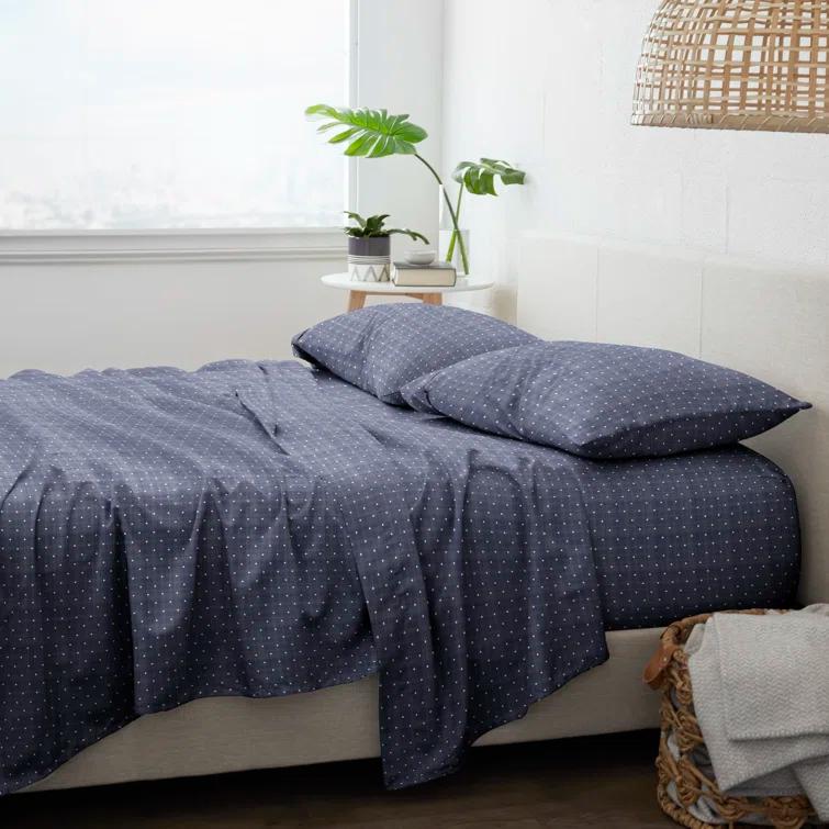 IEnjoy Home Simply Soft™ Polka Dots Microfiber Sheet Set & Reviews | Wayfair