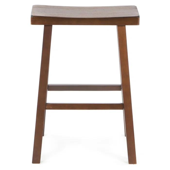 24" Saddleseat Counter Stool (Distressed Walnut)