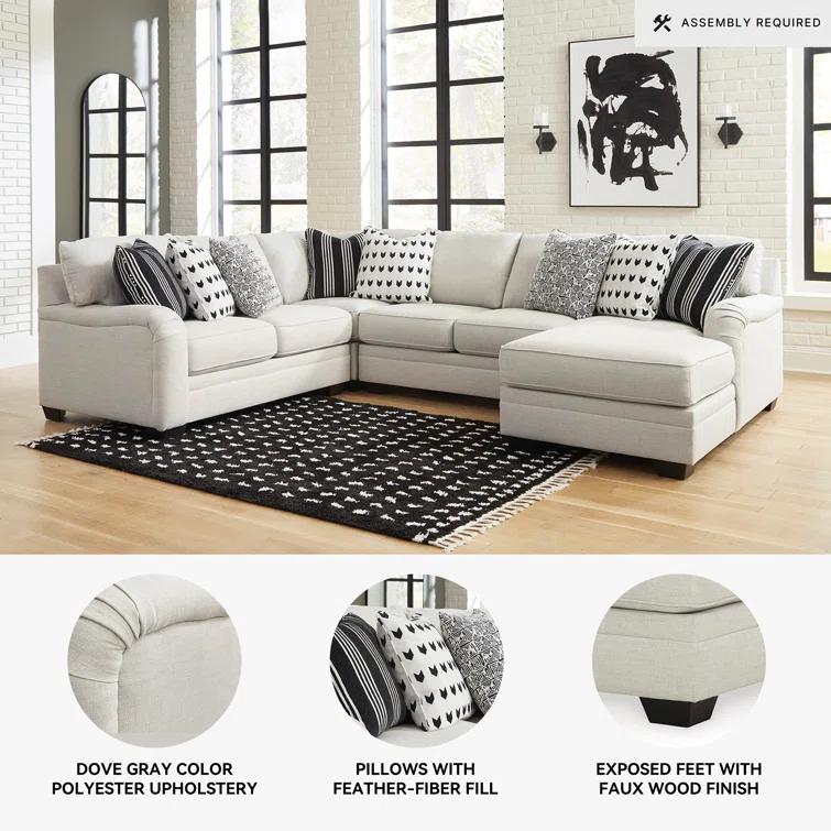 Wildon Home® Genneth 4 - Piece Upholstered Sectional