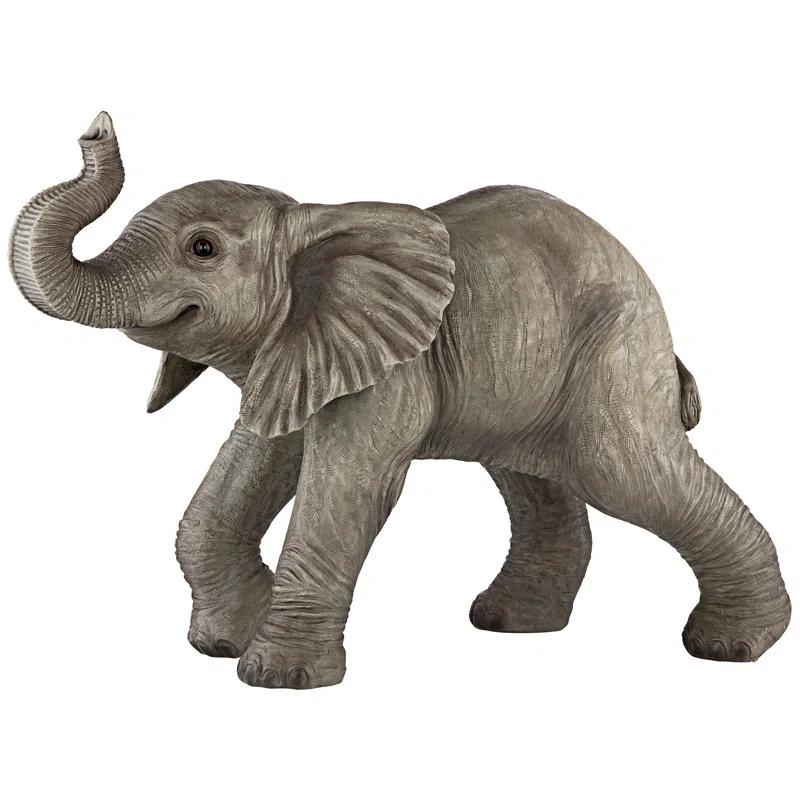 Dakota Fields Kalamazoo Elephant Weather Resistant Resin Garden Statue