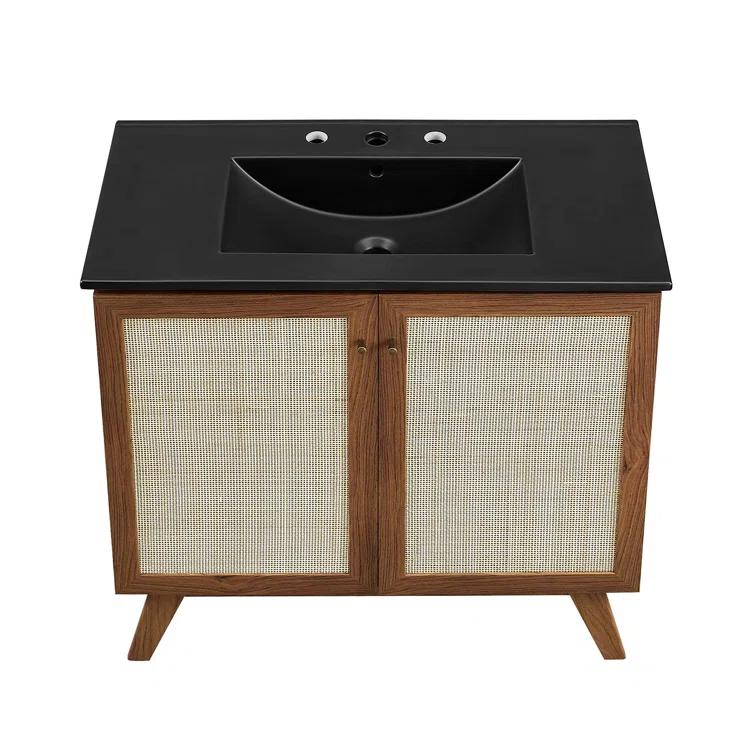 Modway Modway Soma 36'' Free Standing Single Bathroom Vanity with Manufactured Wood Top