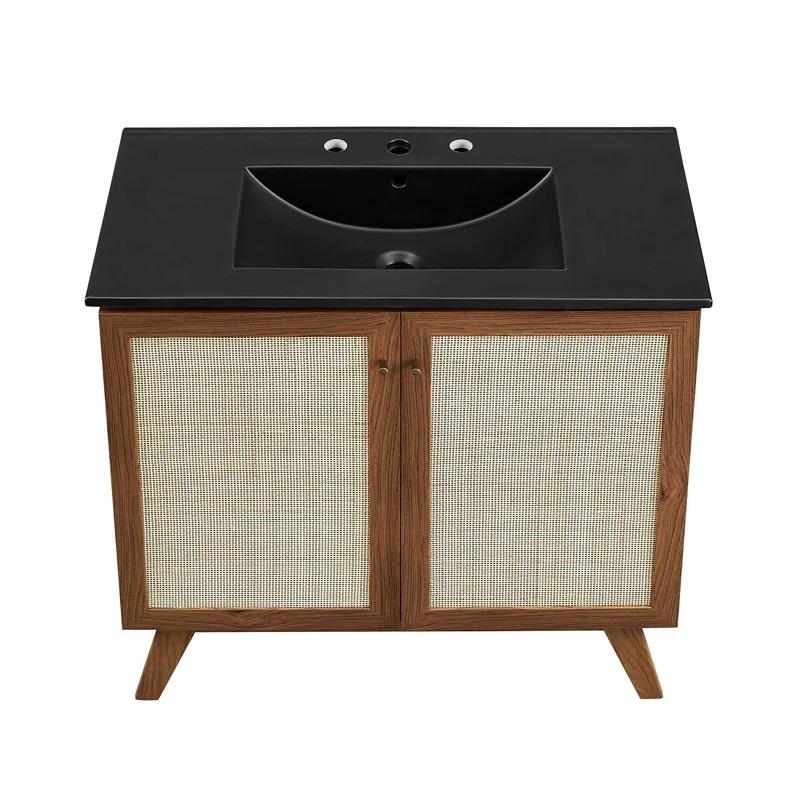 Modway Modway Soma 36'' Free Standing Single Bathroom Vanity with Manufactured Wood Top