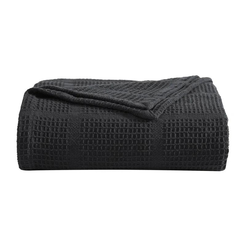 Kenneth Cole Kenneth Cole Waffle Grid Solid Cotton Blanket