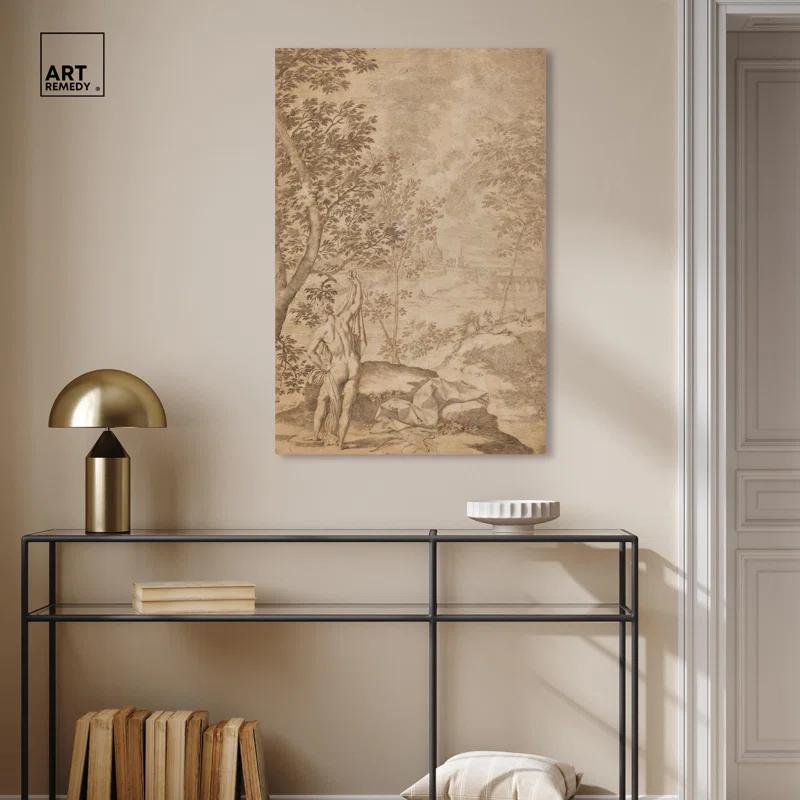 Art Remedy Unveiled in Nature Canvas Vintage Landscape Art by Art Remedy