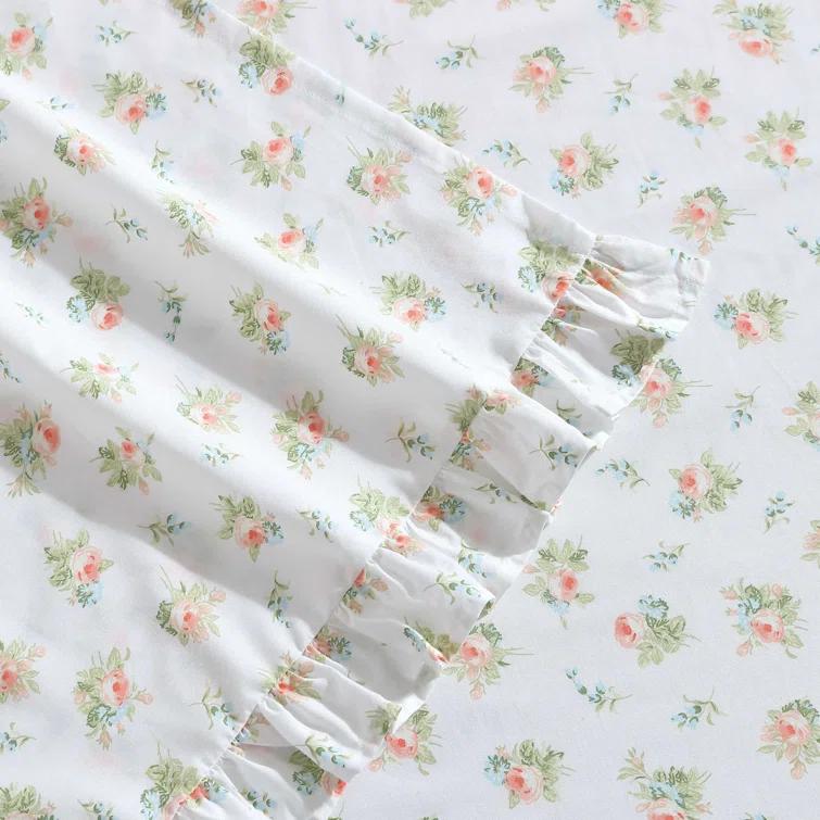 Laura Ashley Laura Ashley Printed Cotton Percale 2 Piece Pillowcase Set