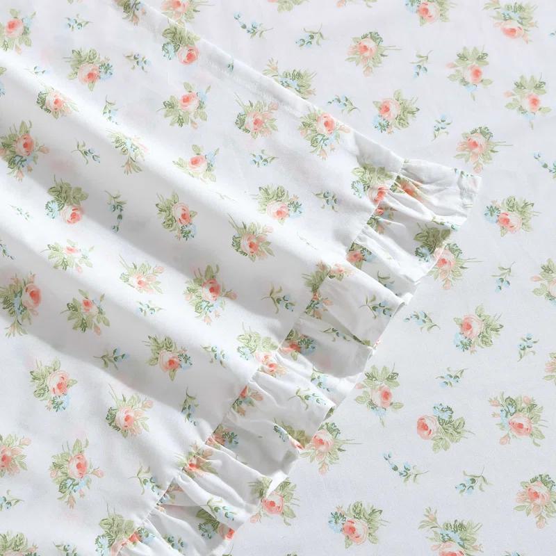 Laura Ashley Laura Ashley Printed Cotton Percale 2 Piece Pillowcase Set