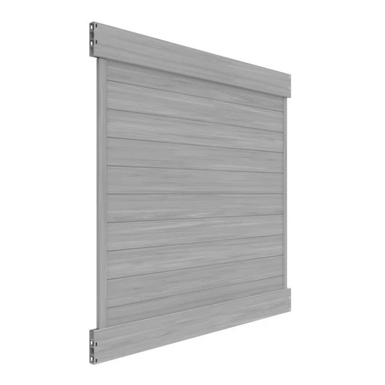 Barrette Outdoor Living Horizontal Fence Driftwood Vinyl Privacy Panel Kit