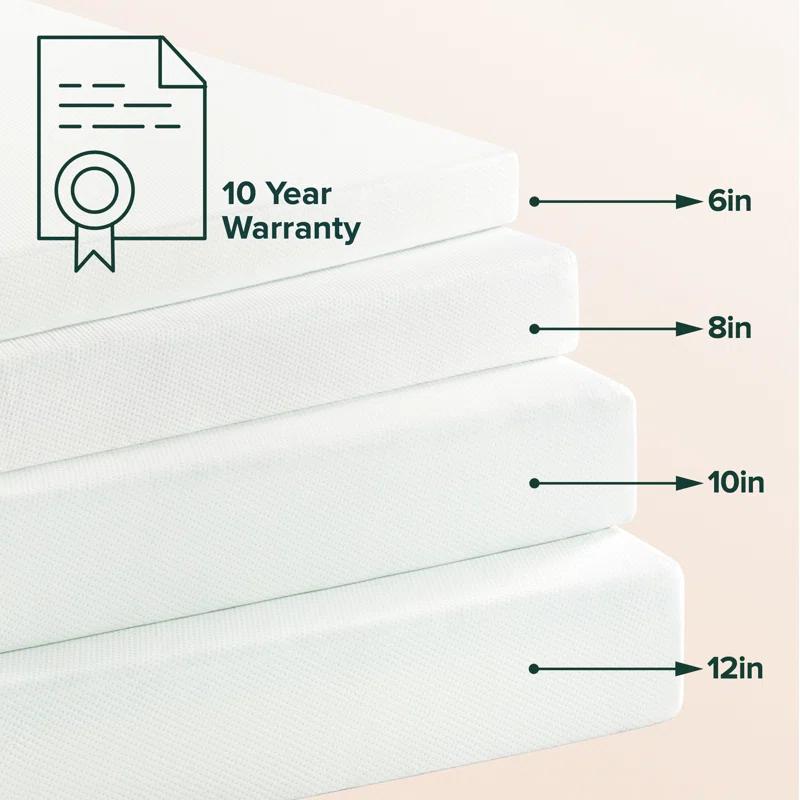 Zinus Zinus Medium Firm Green Tea Memory Foam Mattress