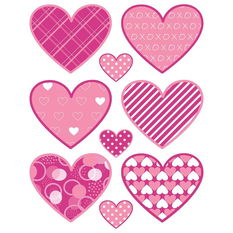 Beistle Valentine's Day Clings - 12" x 17" Sh - Pack of 12