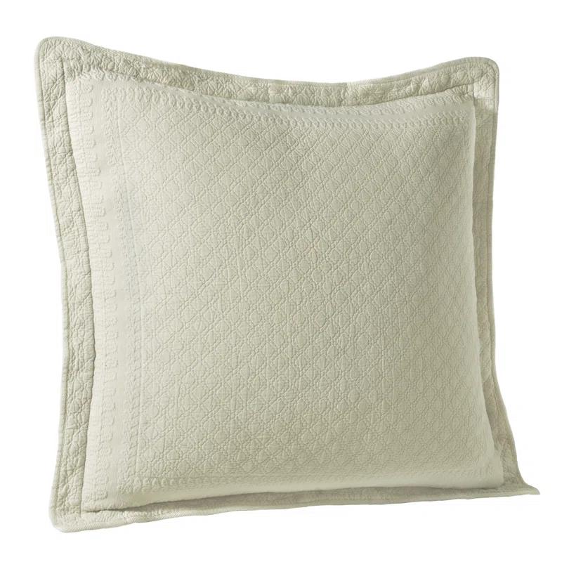 Historic Charleston King Charles Matelasse Cotton Pillow Sham