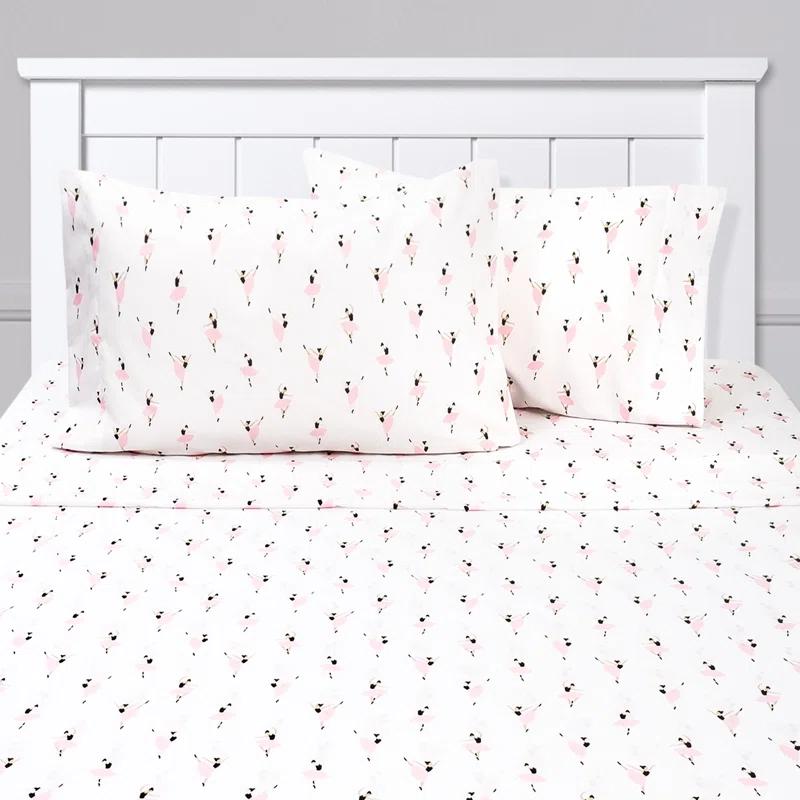 Sweet Home Collection Ballerina Bed Sheet Set