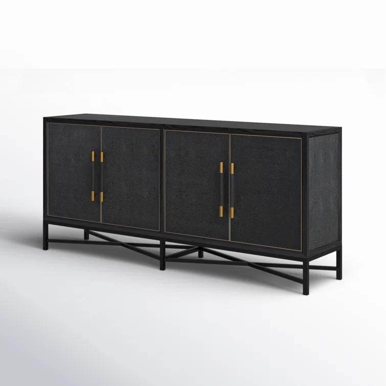 Meera 76" Wide Wood Sideboard