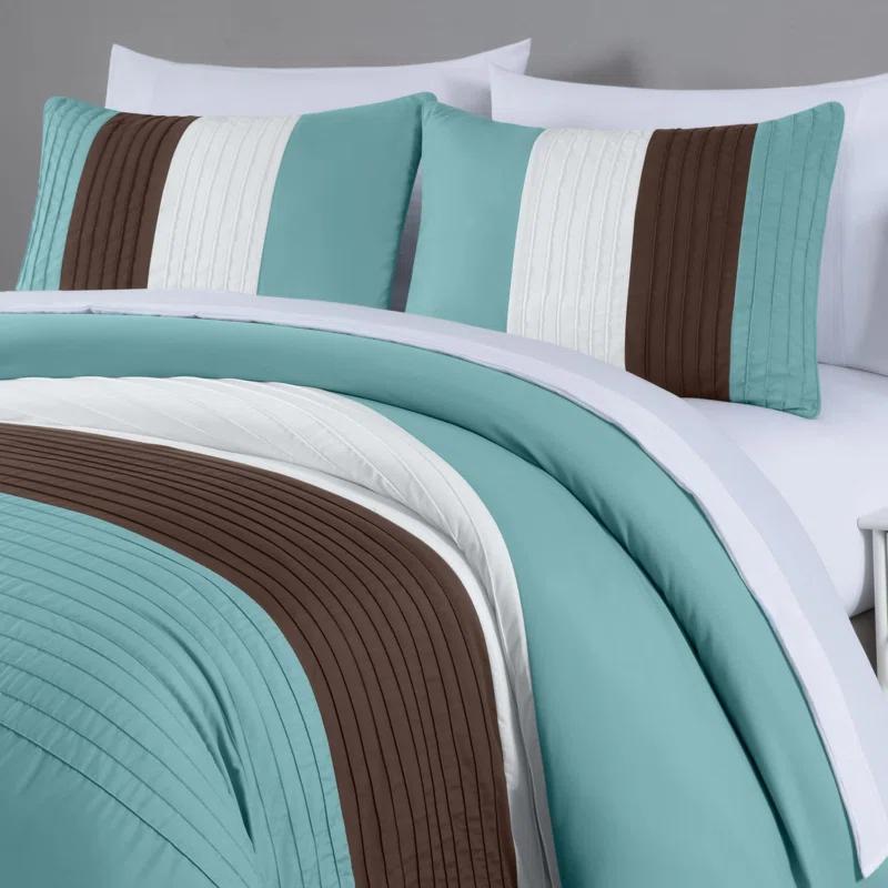 Chezmoi Collection Briar Microfiber Bed in a Bag Comforter Set