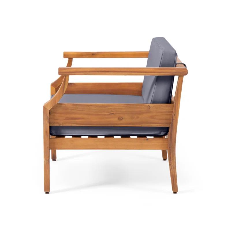 Rosecliff Heights Leist Outdoor Patio Chair with Cushions (Set of 4)