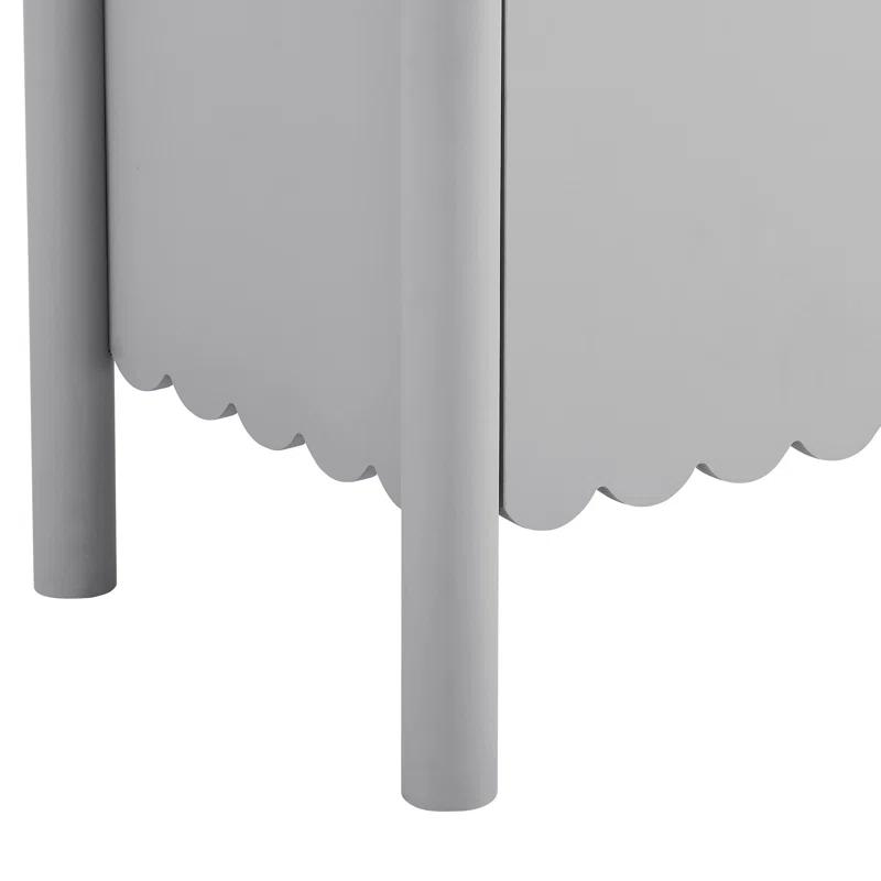 Modway Emmeline 66" 4-Door Scalloped Sideboard Cabinet