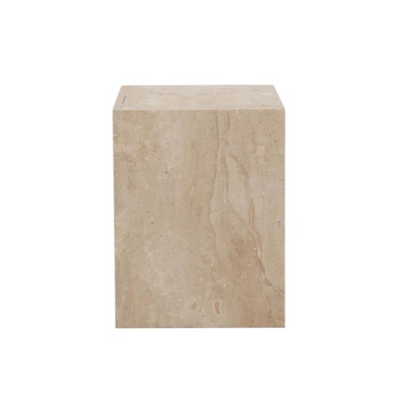 Diamond Sofa Ark End Table Collection Marble Top End Table