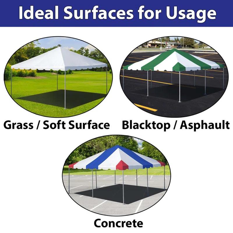 Party Tents Direct 20' x 20' Weekender Party Frame Tent, Blue