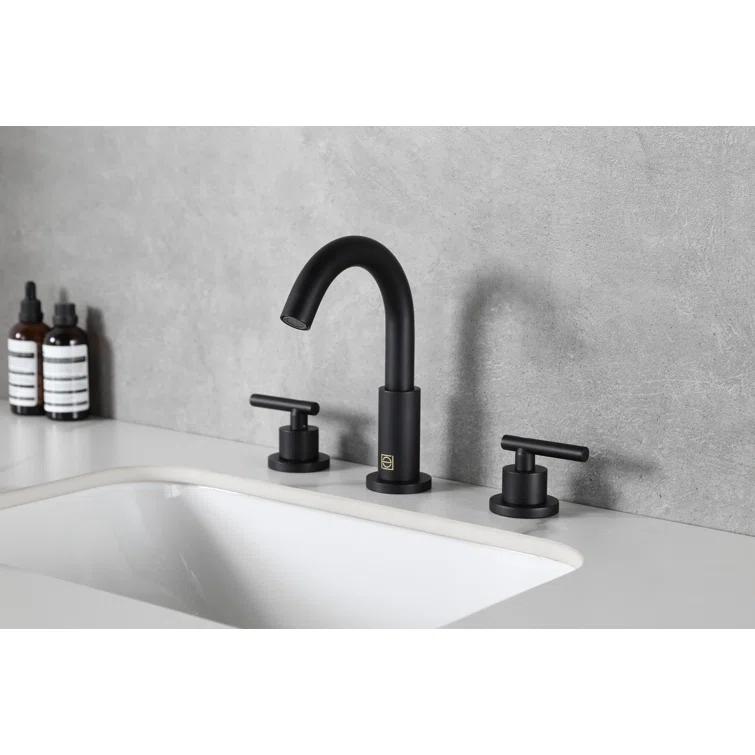 Elegant Home Living Leah Widespread 2-handle Bathroom Faucet FAV-1009MBK