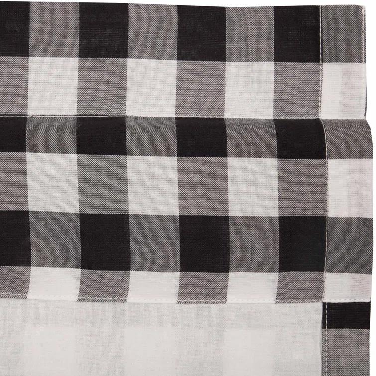 VHC Brands Annie Buffalo Check Plaid Cotton Tailored Window Valance