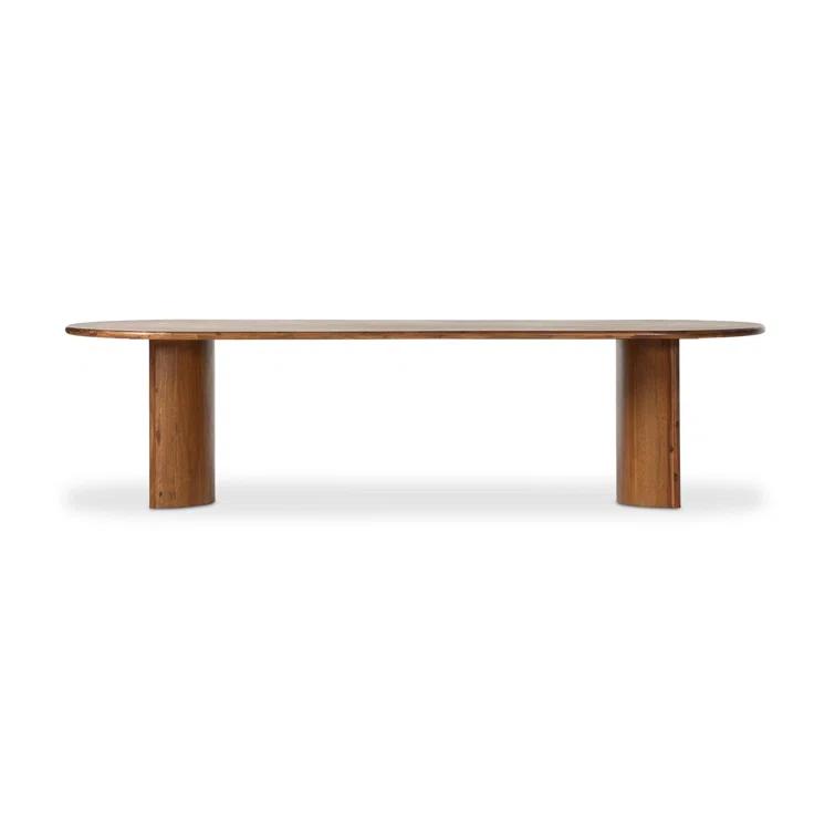 Gilda Oval Dining Table - Brown / 118"W