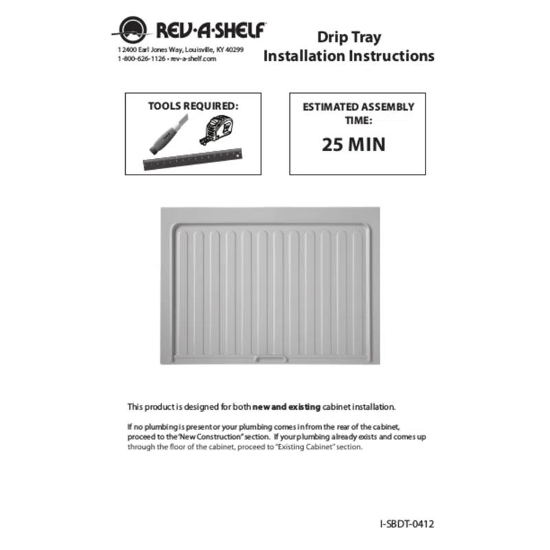 Rev-A-Shelf Under Sink Base Drip Tray Cabinet Accessory & Reviews | Wayfair