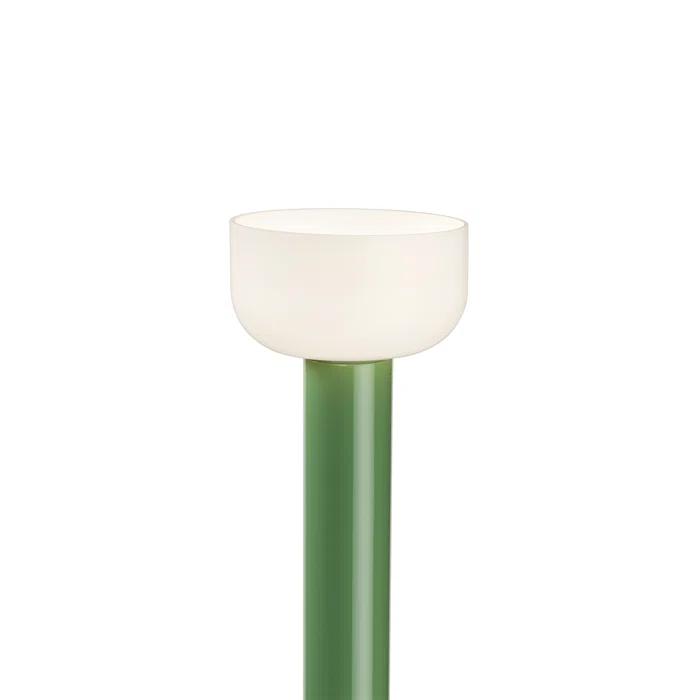 Green Aluminum and Concrete LED Floor Lamp