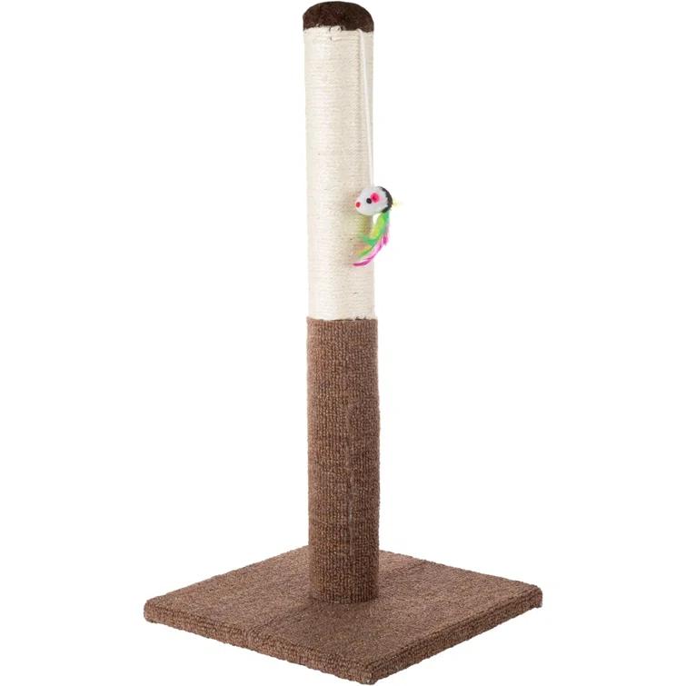 Petmaker Petmaker Cat Scratch Post with Hanging Toy