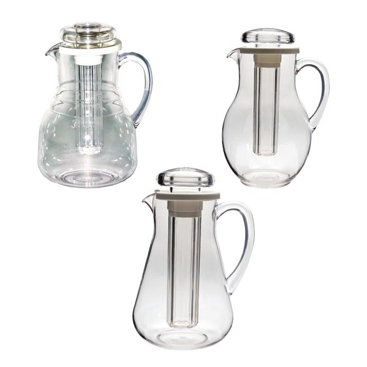 Service Ideas MWP Pitcher Plastic Pitcher with Ice Tube | Wayfair