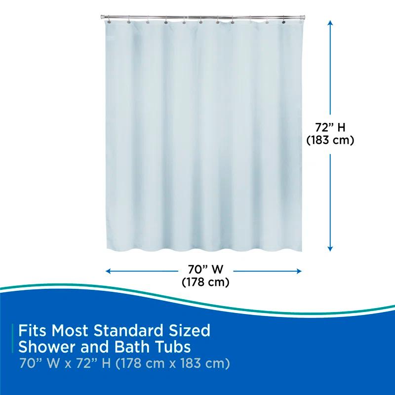 Kenney Kenney Water Repellant Jacquard Fabric Shower Curtain, 70" W x 72" H