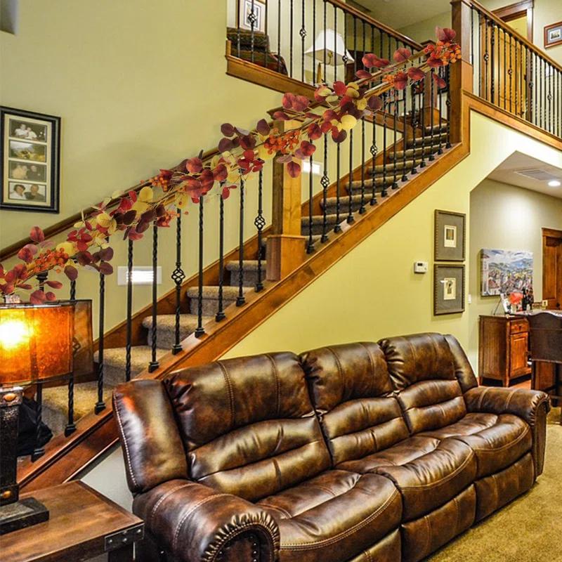 Northlight Seasonal 5' x 8" Berries and Maple Leaves Artificial Fall Harvest Garland Unlit