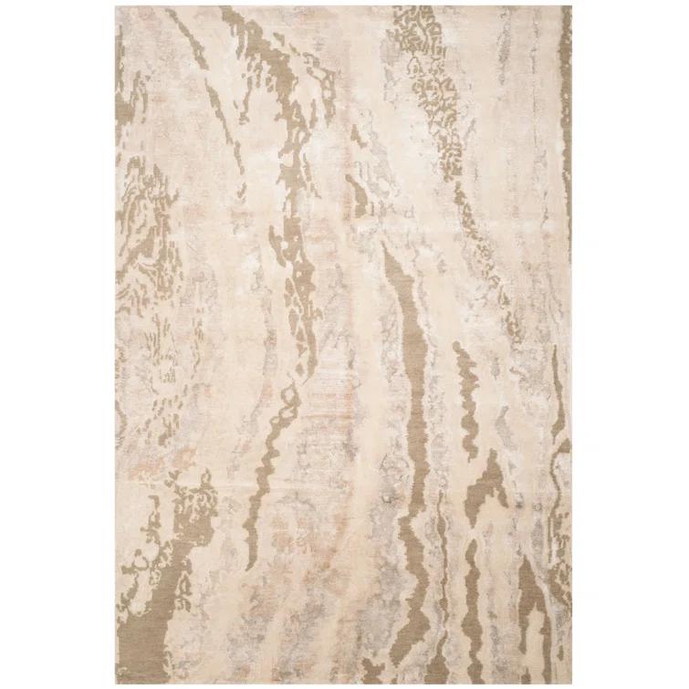 Safavieh Centennial Hand Knotted Bamboo, Cotton, Linen, Viscose, Wool Abstract Rug