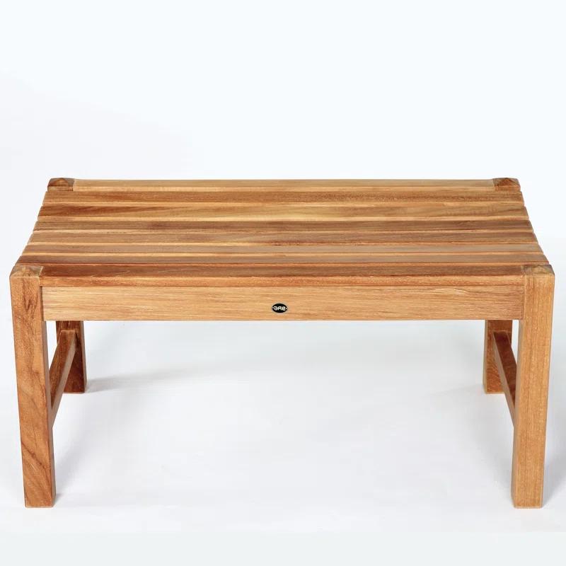Elite 36" Natural Teak Spa Bench