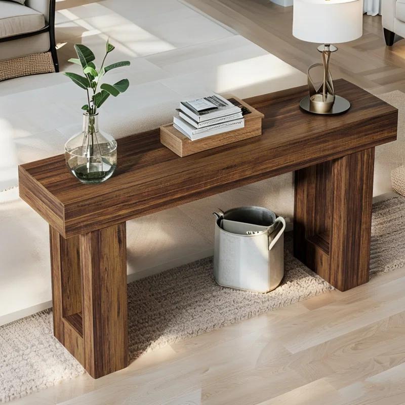 Millwood Pines 63 Inch Long Console Table Farmhouse Sofa Table